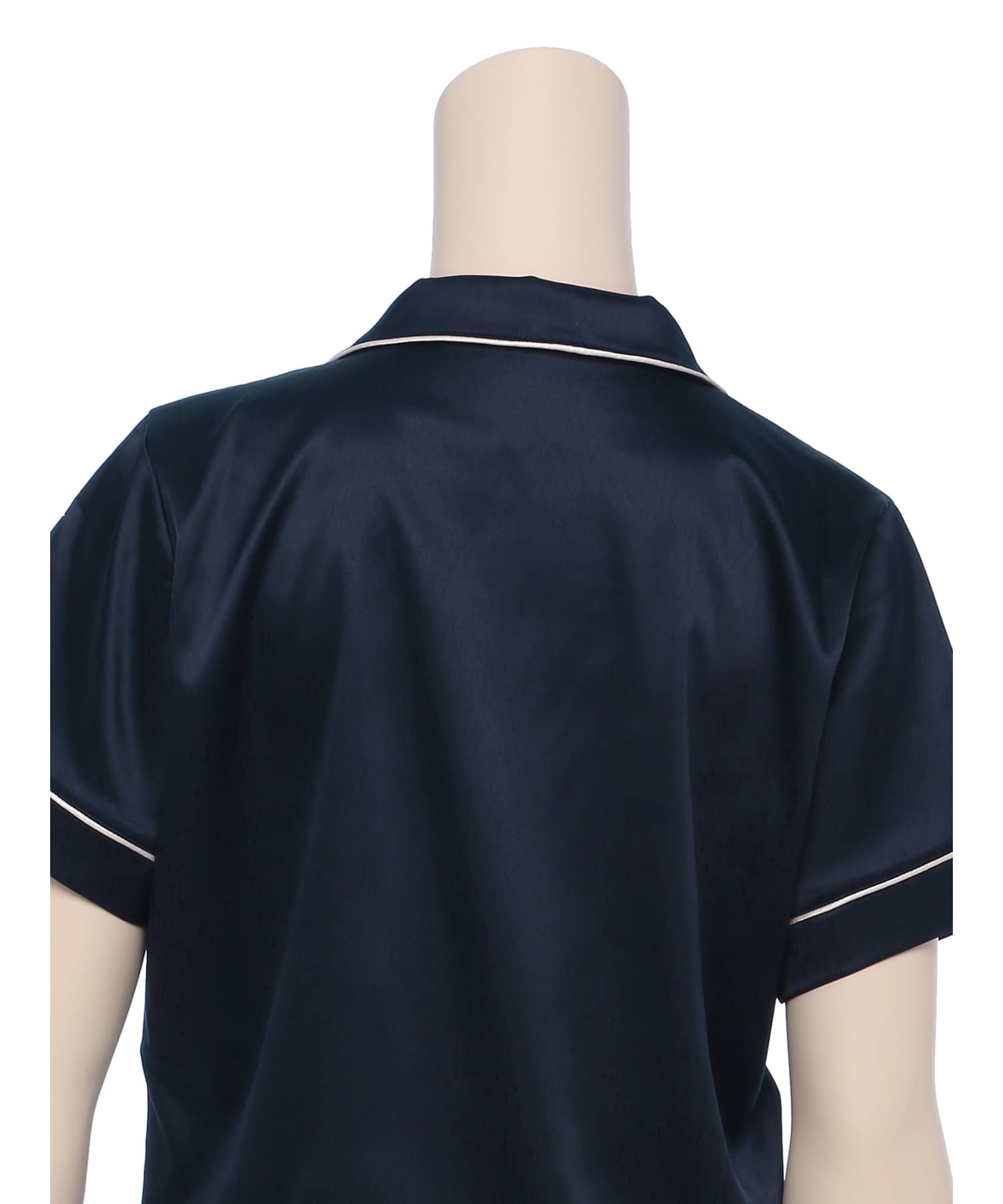 サテンシャツ ショートスリーブセット