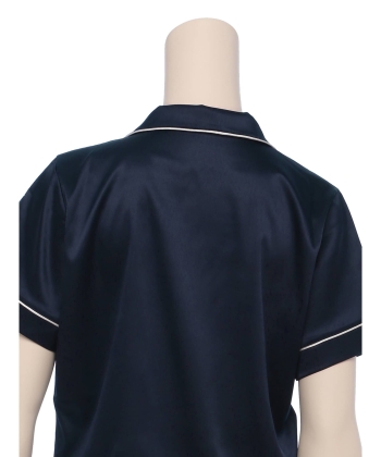 サテンシャツ ショートスリーブセット