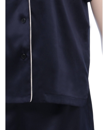 サテンシャツ ショートスリーブセット