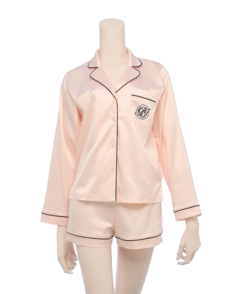 サテンシャツ ロングスリーブセット