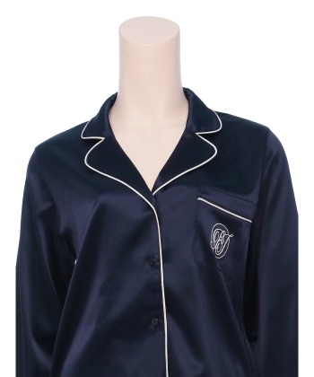 サテンシャツ ロングスリーブセット