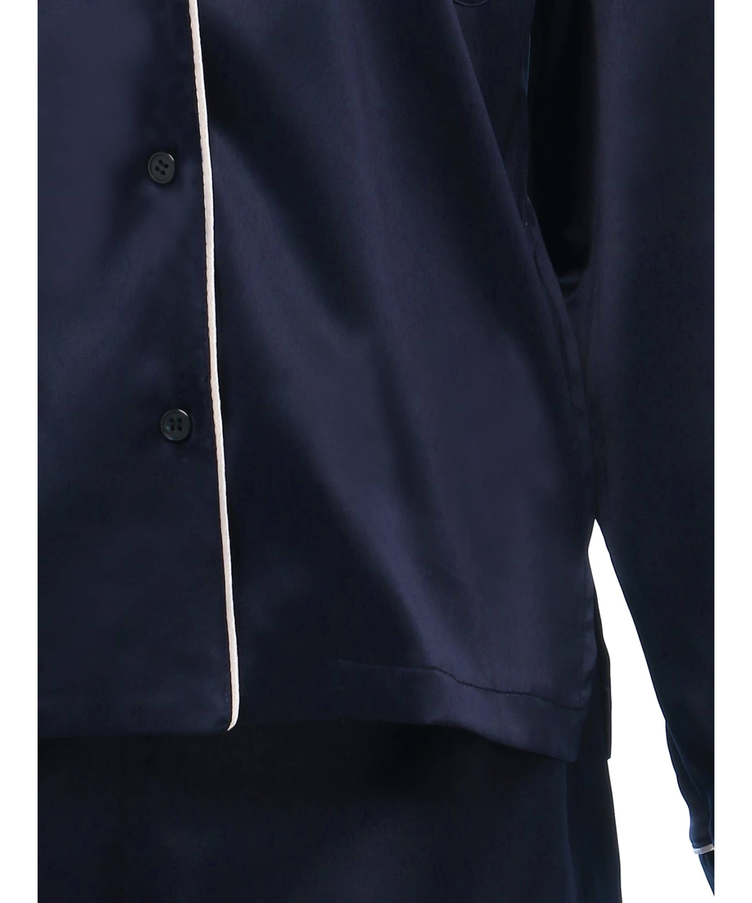 サテンシャツ ロングスリーブセット