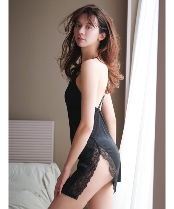 サイドスリットスリップ ワンピース