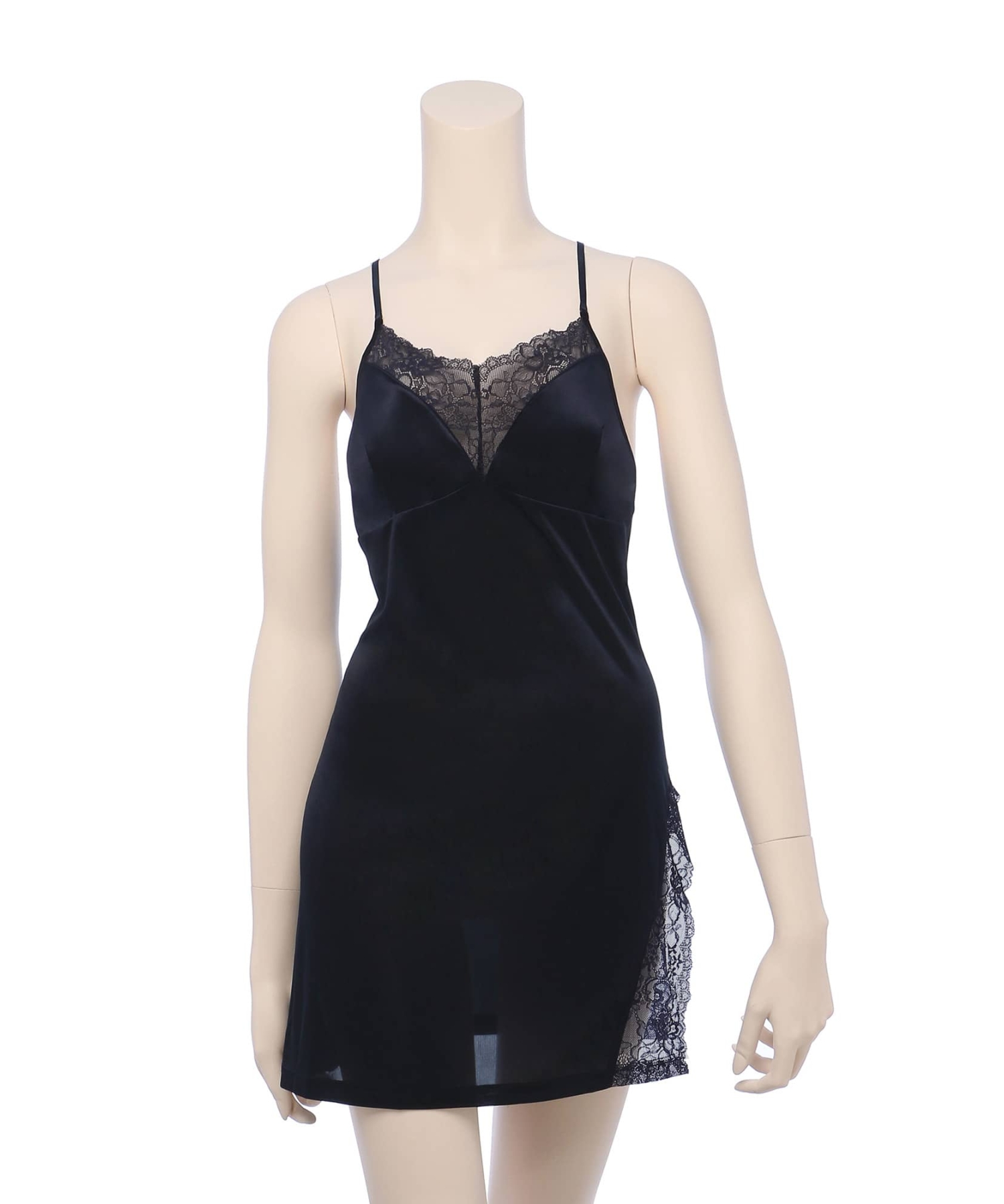 サイドスリットスリップ ワンピース