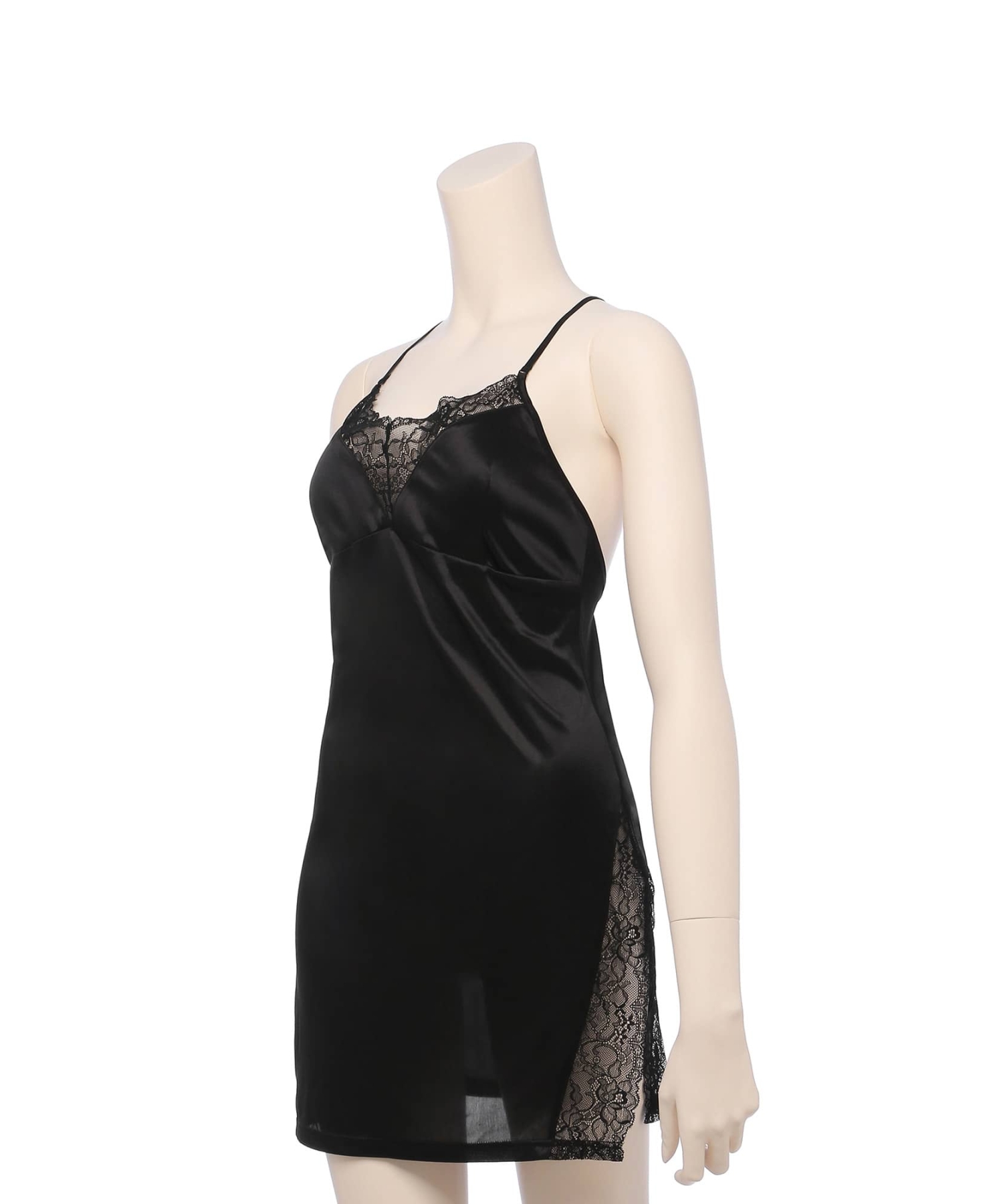 サイドスリットスリップ ワンピース