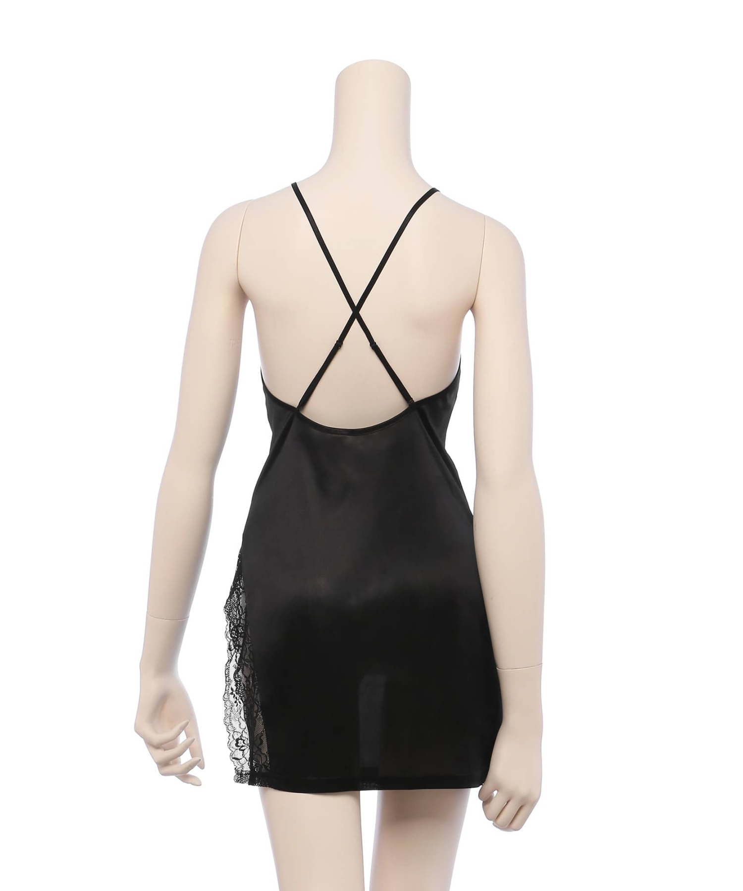 サイドスリットスリップ ワンピース