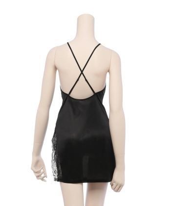 サイドスリットスリップ ワンピース