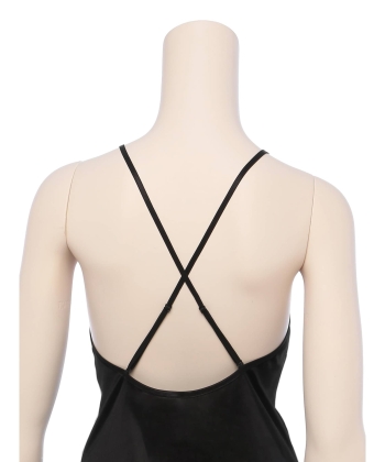 サイドスリットスリップ ワンピース