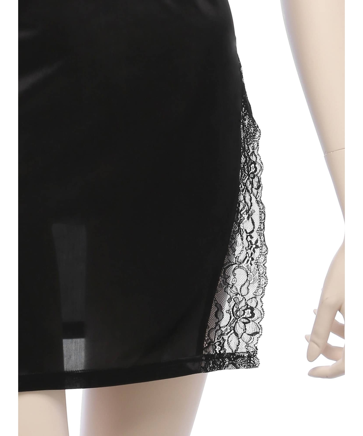 サイドスリットスリップ ワンピース