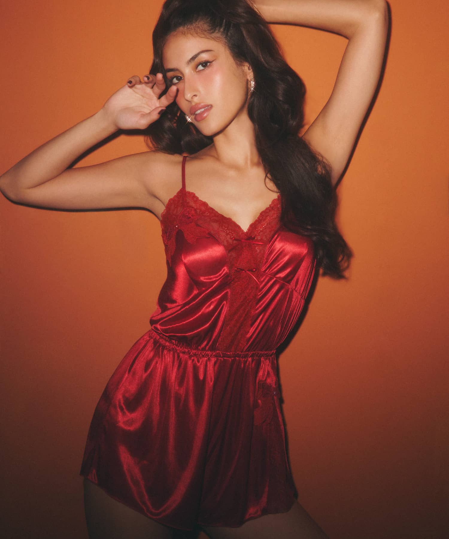 レーシーリボン ロンパース