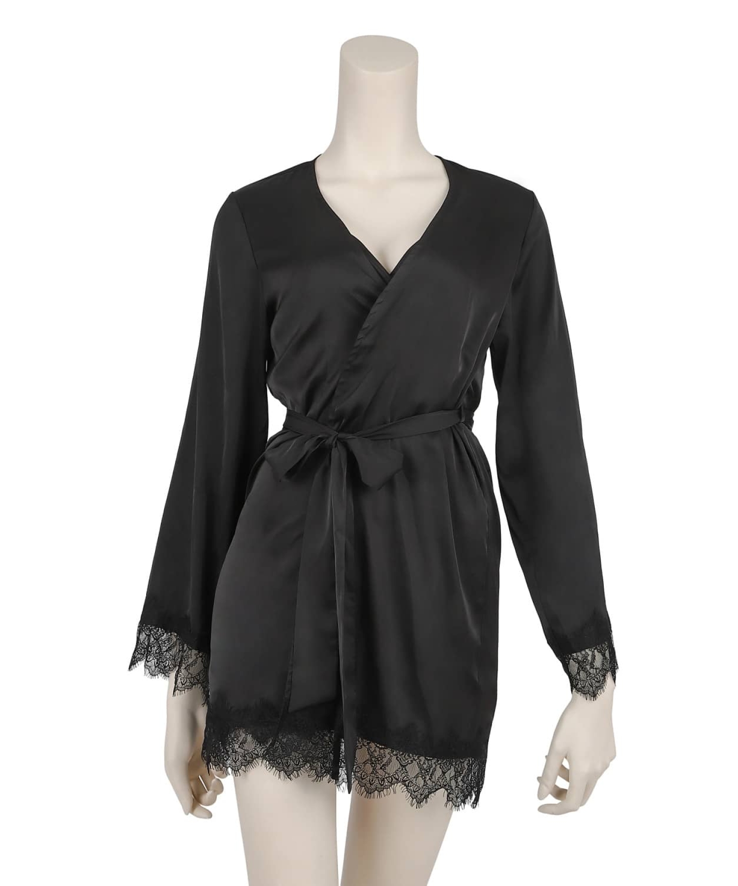 サテンレース ワンピース・ガウンセット