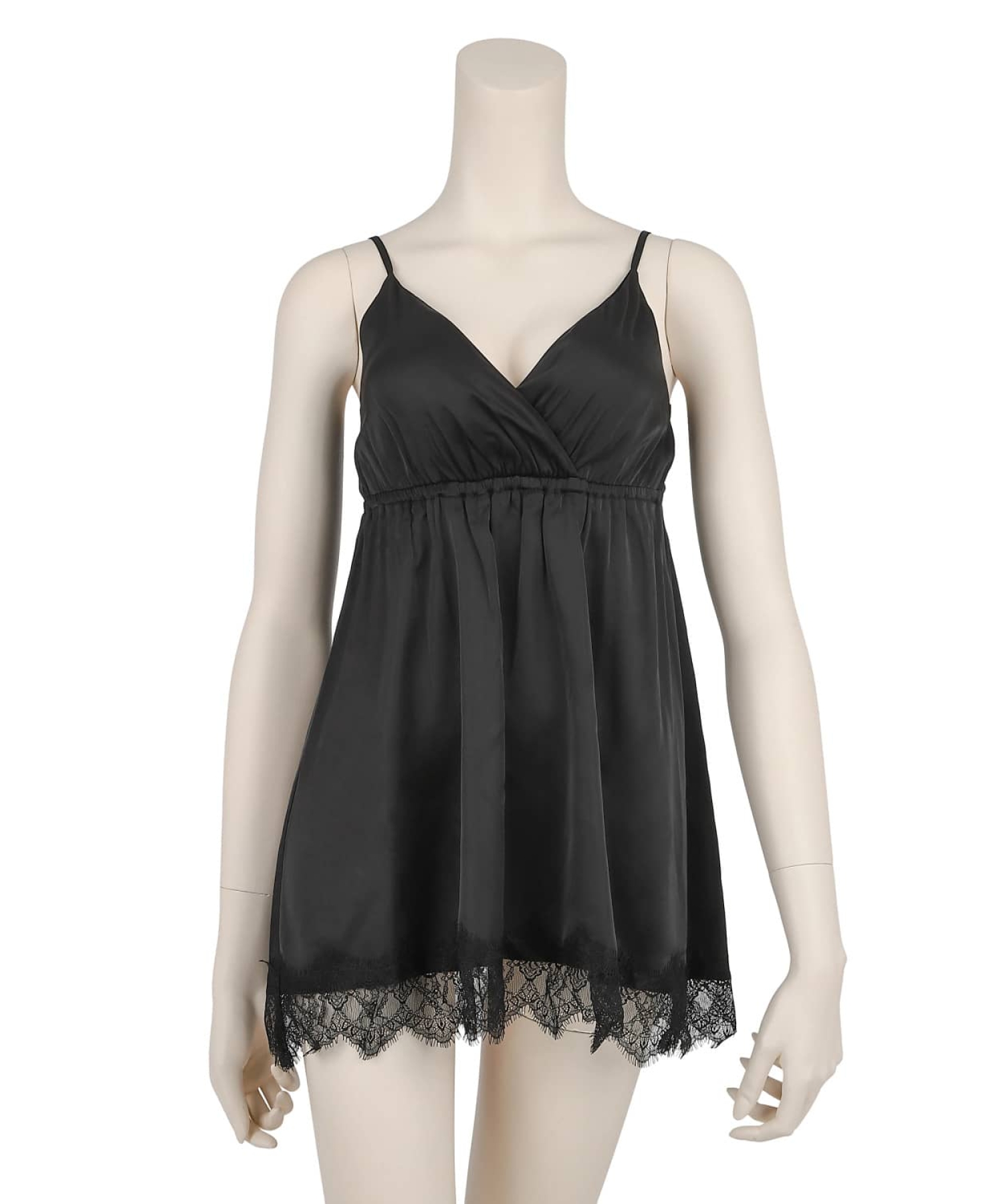 サテンレース ワンピース・ガウンセット