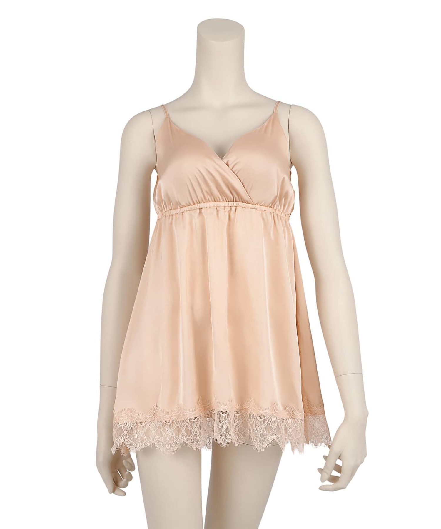 サテンレース ワンピース・ガウンセット