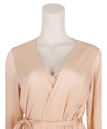 サテンレース ワンピース・ガウンセット