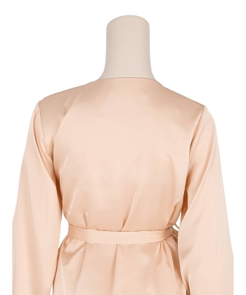 サテンレース ワンピース・ガウンセット