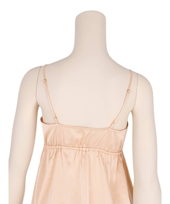 サテンレース ワンピース・ガウンセット