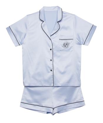 サテンシャツ ショートスリーブセット