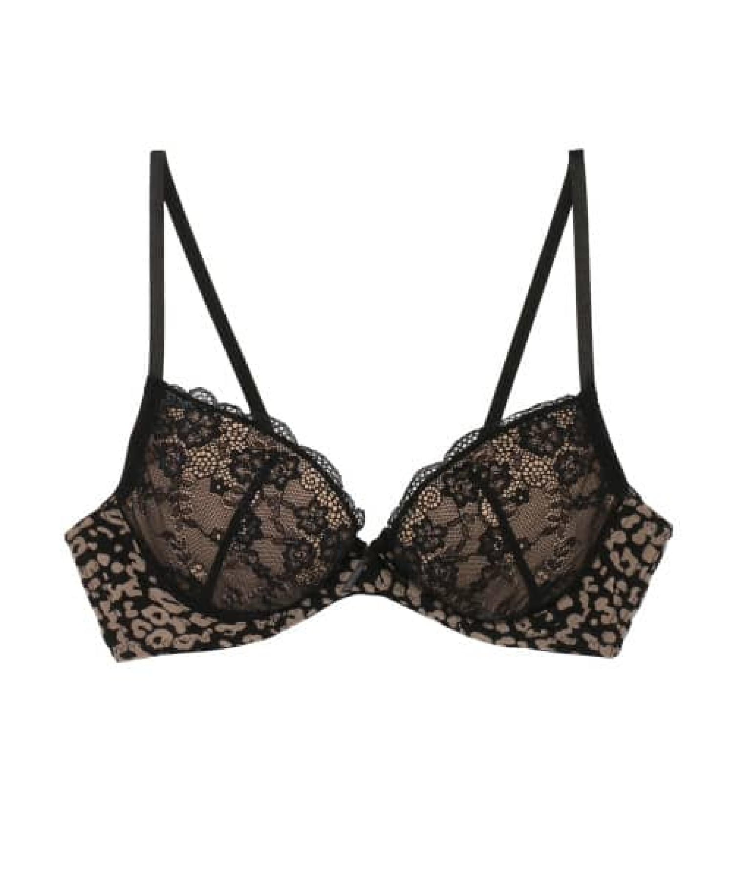 レーシーレオパードグラマーアップライト ブラ