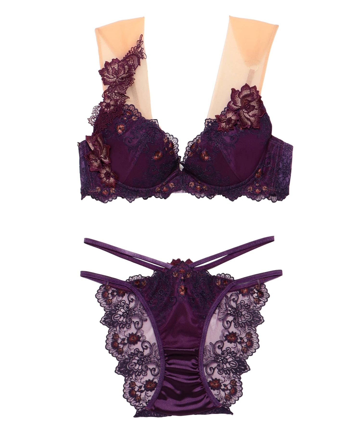 アンティークフラワー グラマーアップ ブラセット