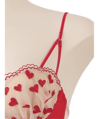 プチハート ブラ・ショーツセット