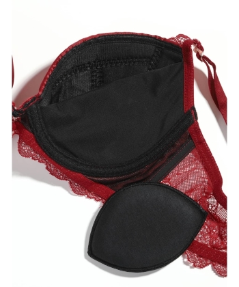 アーチレースリボン シャープメイク ブラ