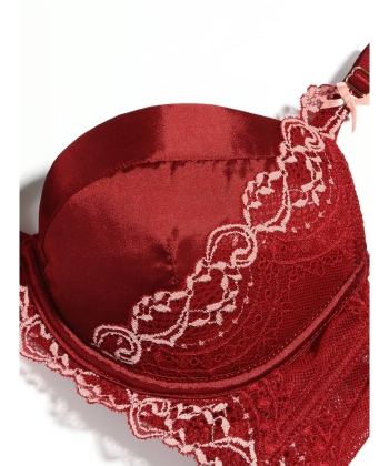 アーチレースリボン シャープメイク ブラ