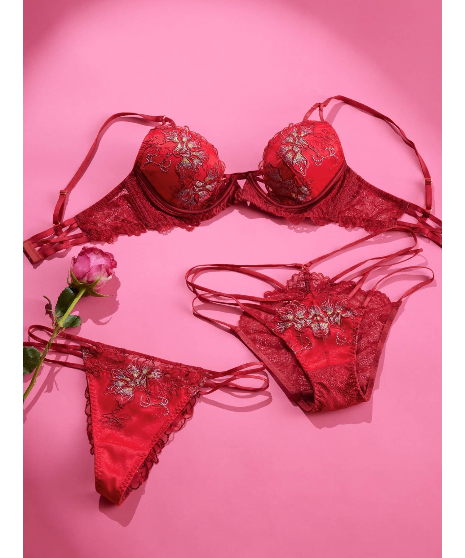 チャーミングフラワー ストレッチレース ショーツ