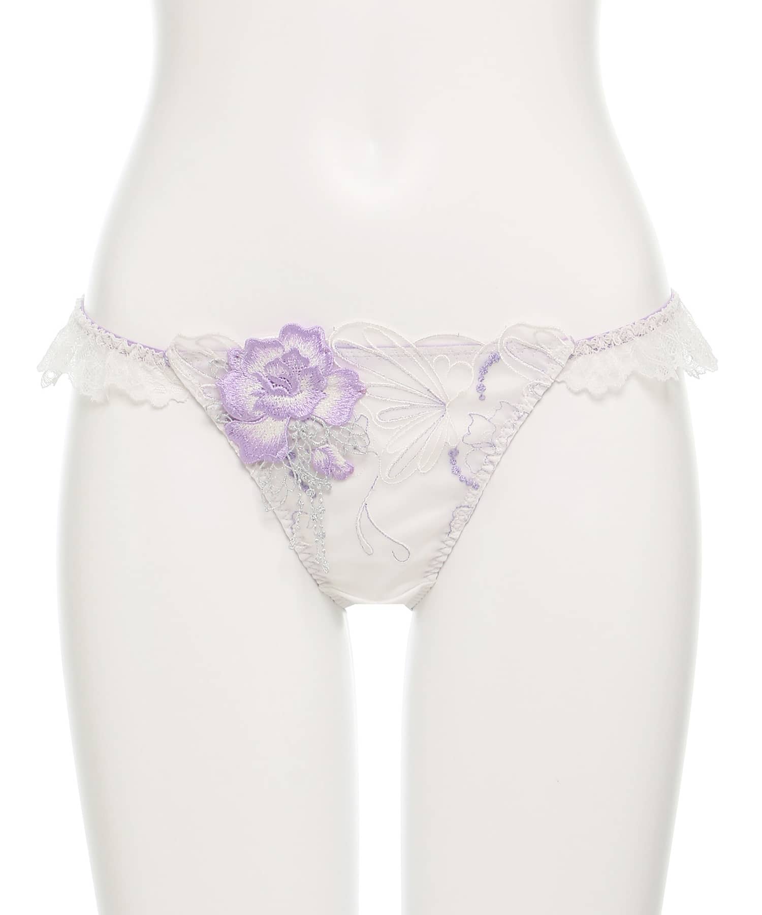 シャイニーバタフライ ストレッチレース ショーツ