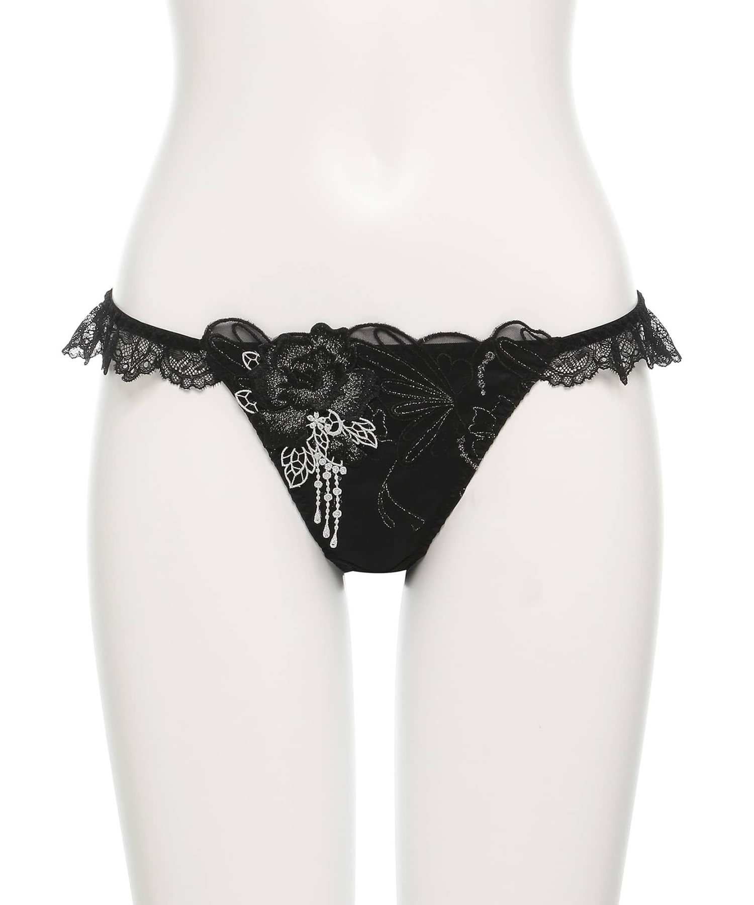 シャイニーバタフライ ストレッチレース ショーツ