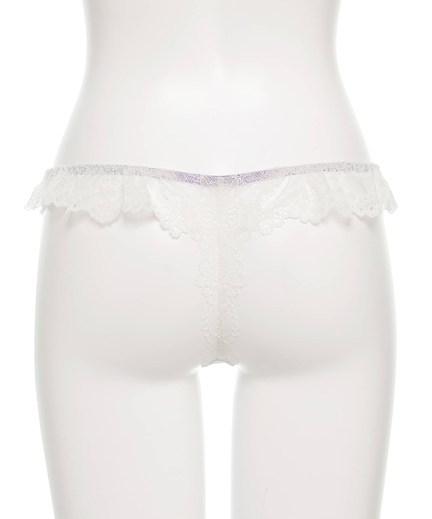 シャイニーバタフライ ストレッチレース Tバック