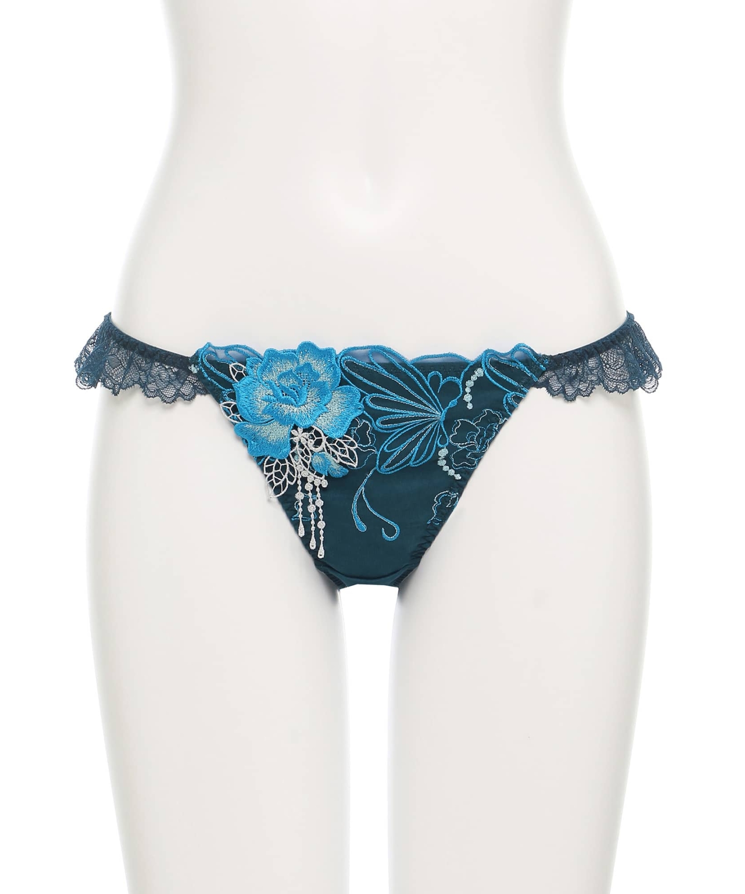 シャイニーバタフライ ストレッチレース Tバック