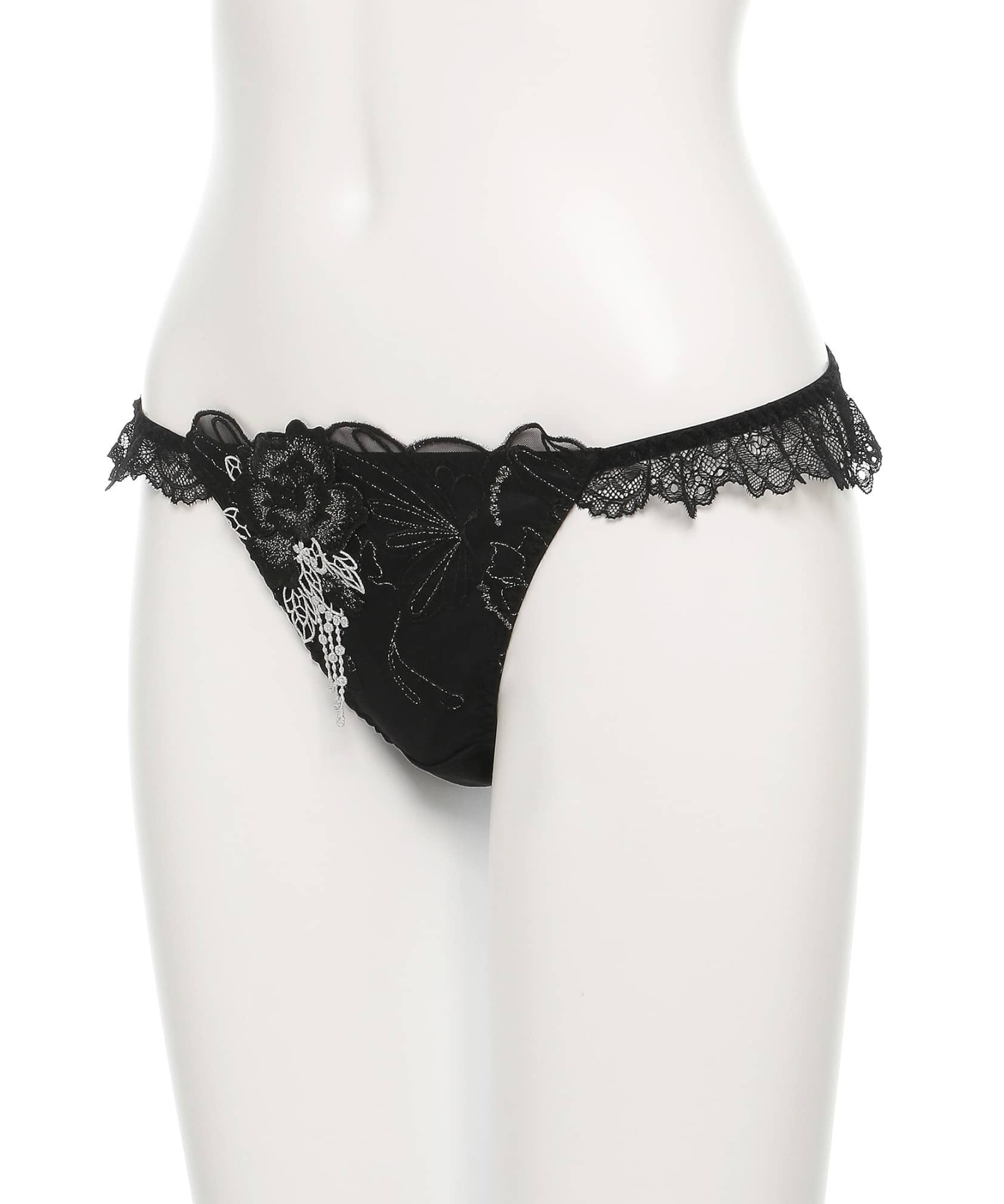 シャイニーバタフライ ストレッチレース Tバック