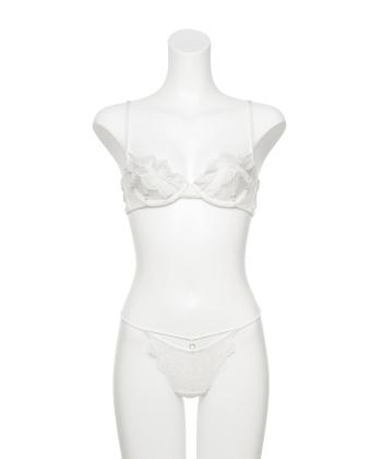 レーシーフリル ブラ&Tバック セット