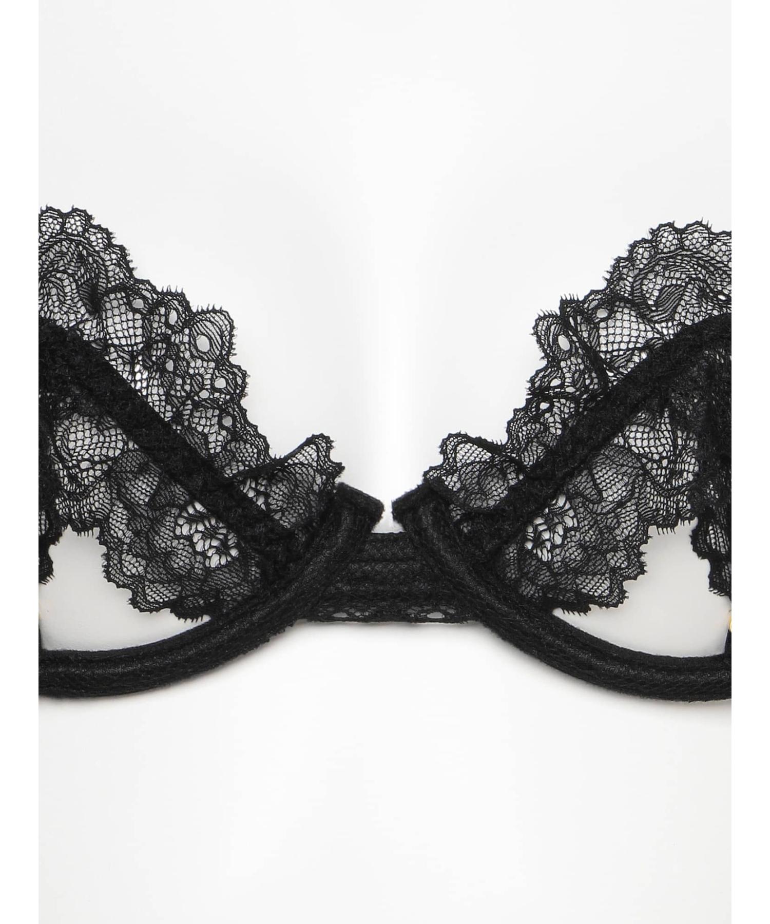 レーシーフリル ブラ&Tバック セット