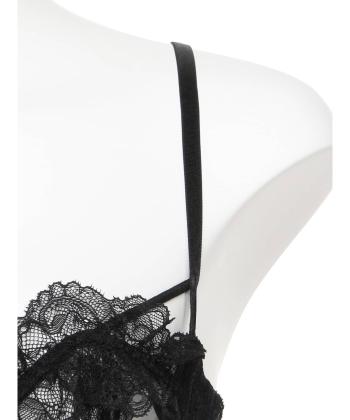 レーシーフリル ブラ&Tバック セット