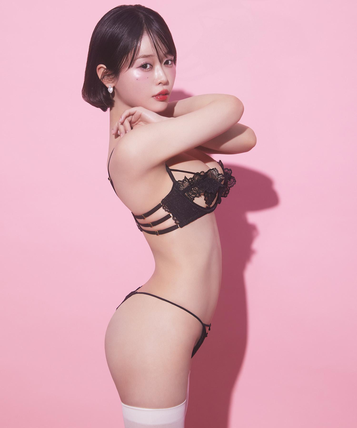 レーシーフリル ブラ&Tバック セット