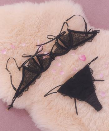 レーシードール ブラ&Tバック セット