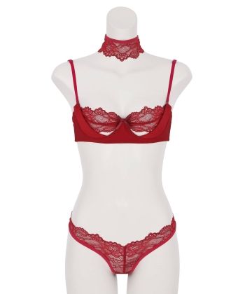 ピーカーブー ブラ&ショーツ セット