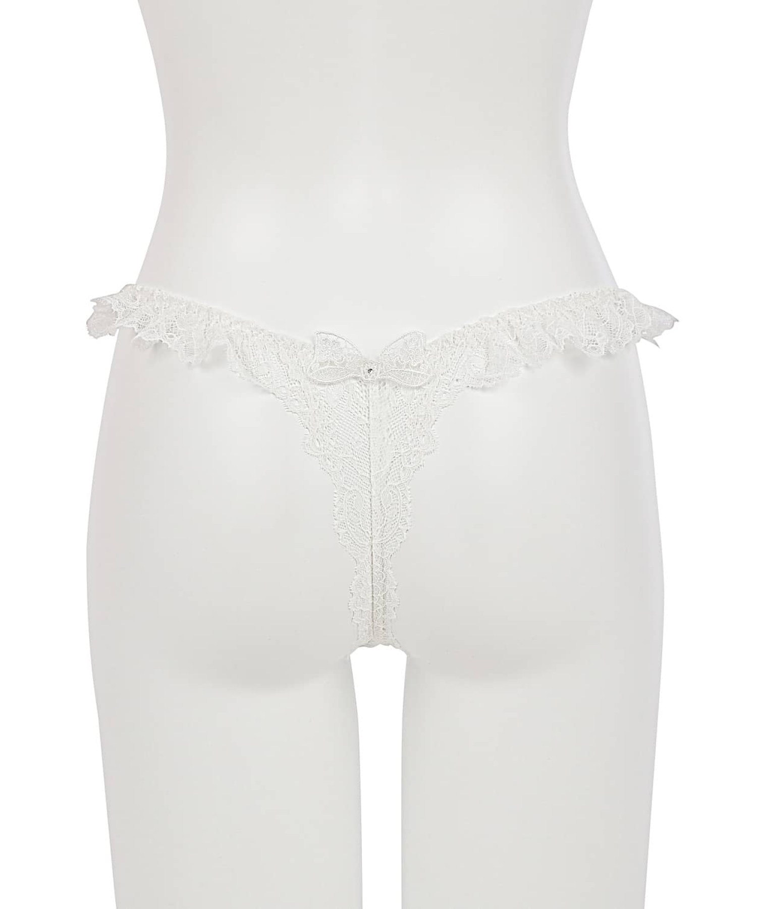 レーシーリボン フリル Tバック