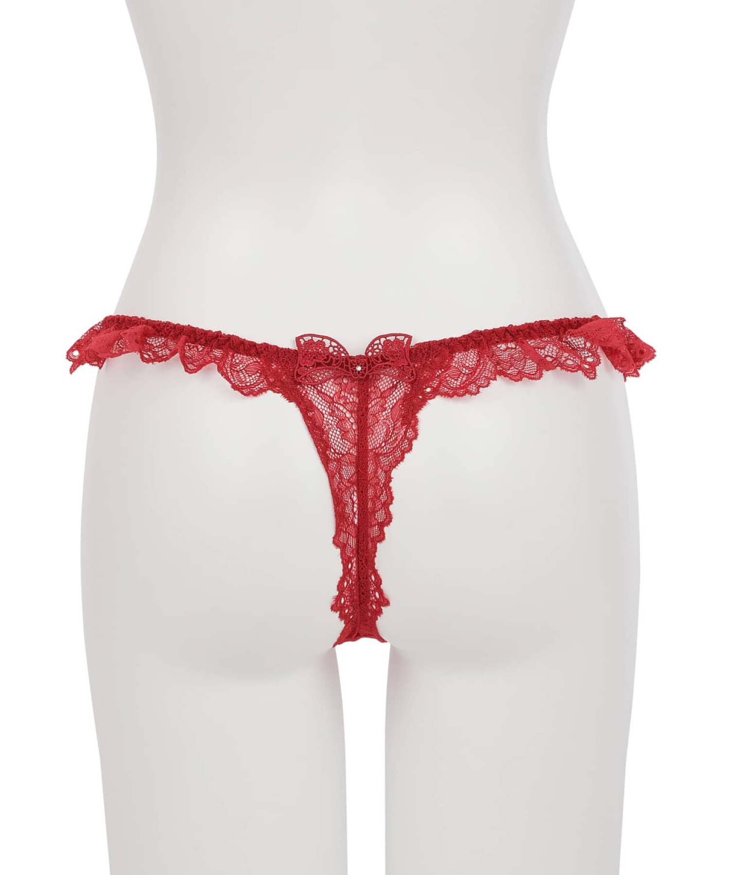 レーシーリボン フリル Tバック