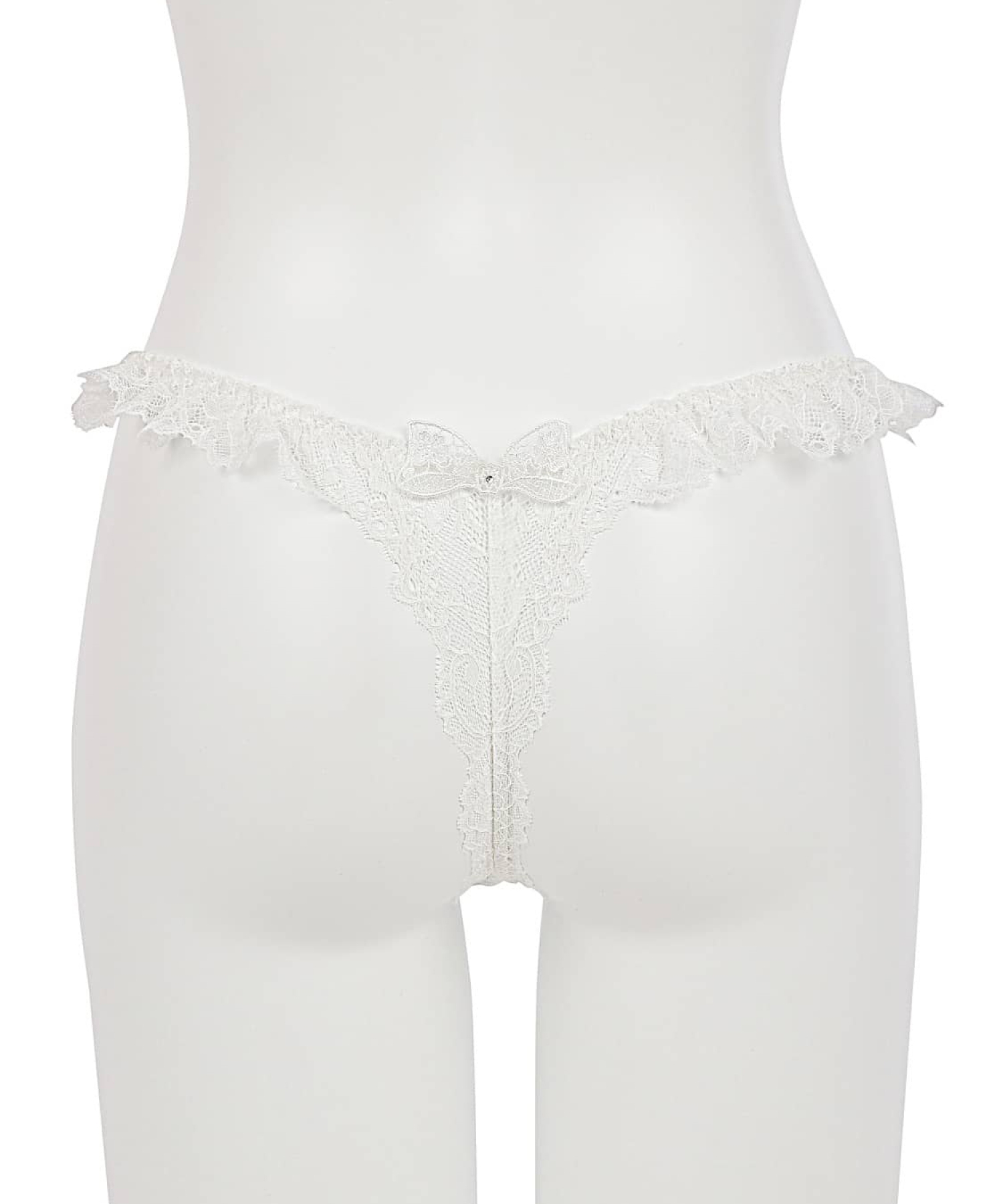 レーシーリボン フリル Tバック