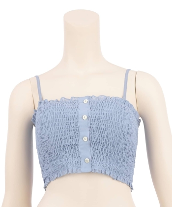 シャーリングビスチェ ビキニセット