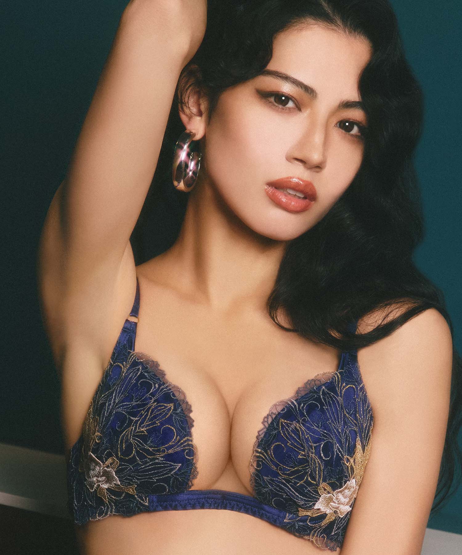 フェザーセレステ トリックリフト ブラ