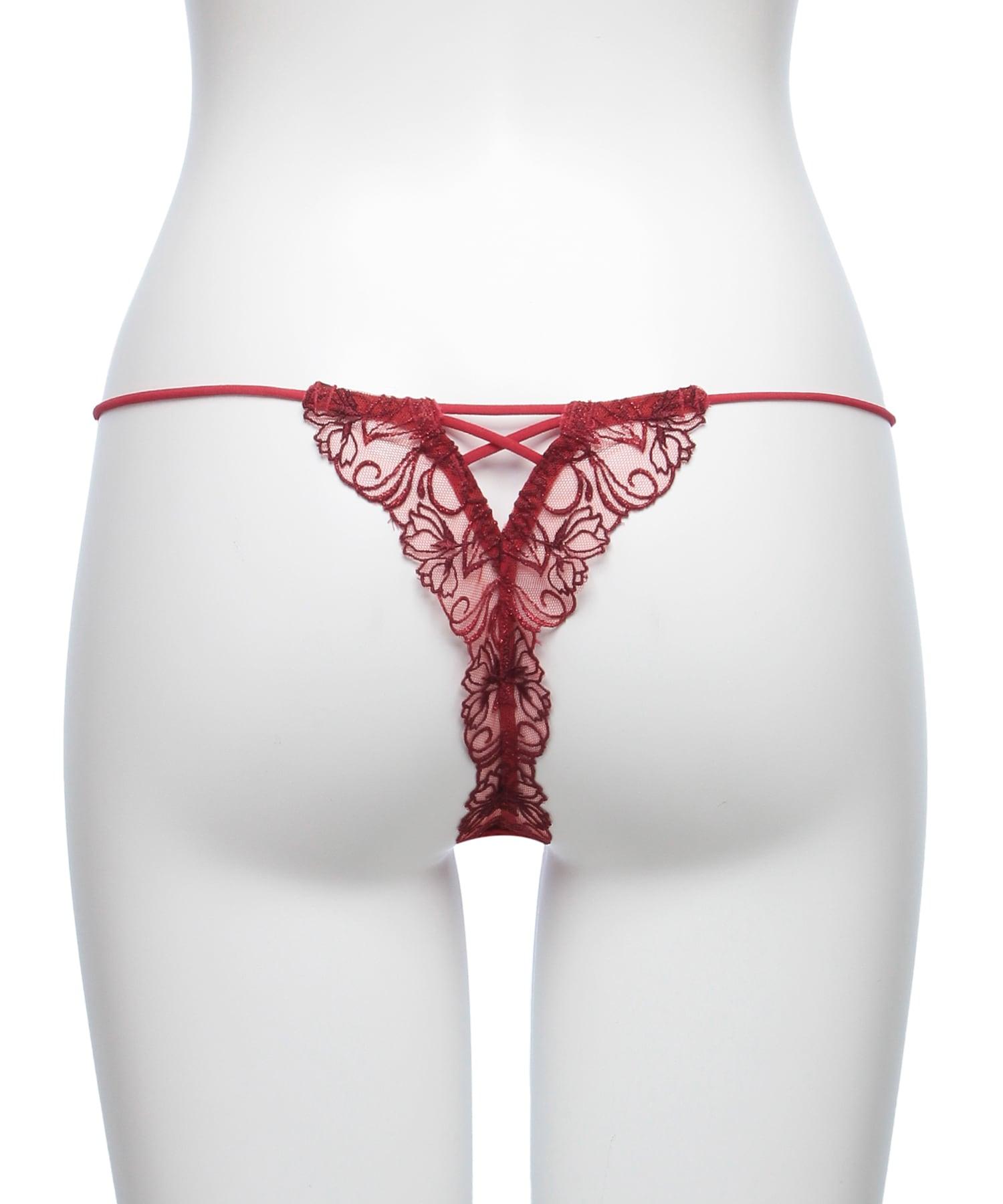 フェザーセレステ エンブロイダリーレース Tバック