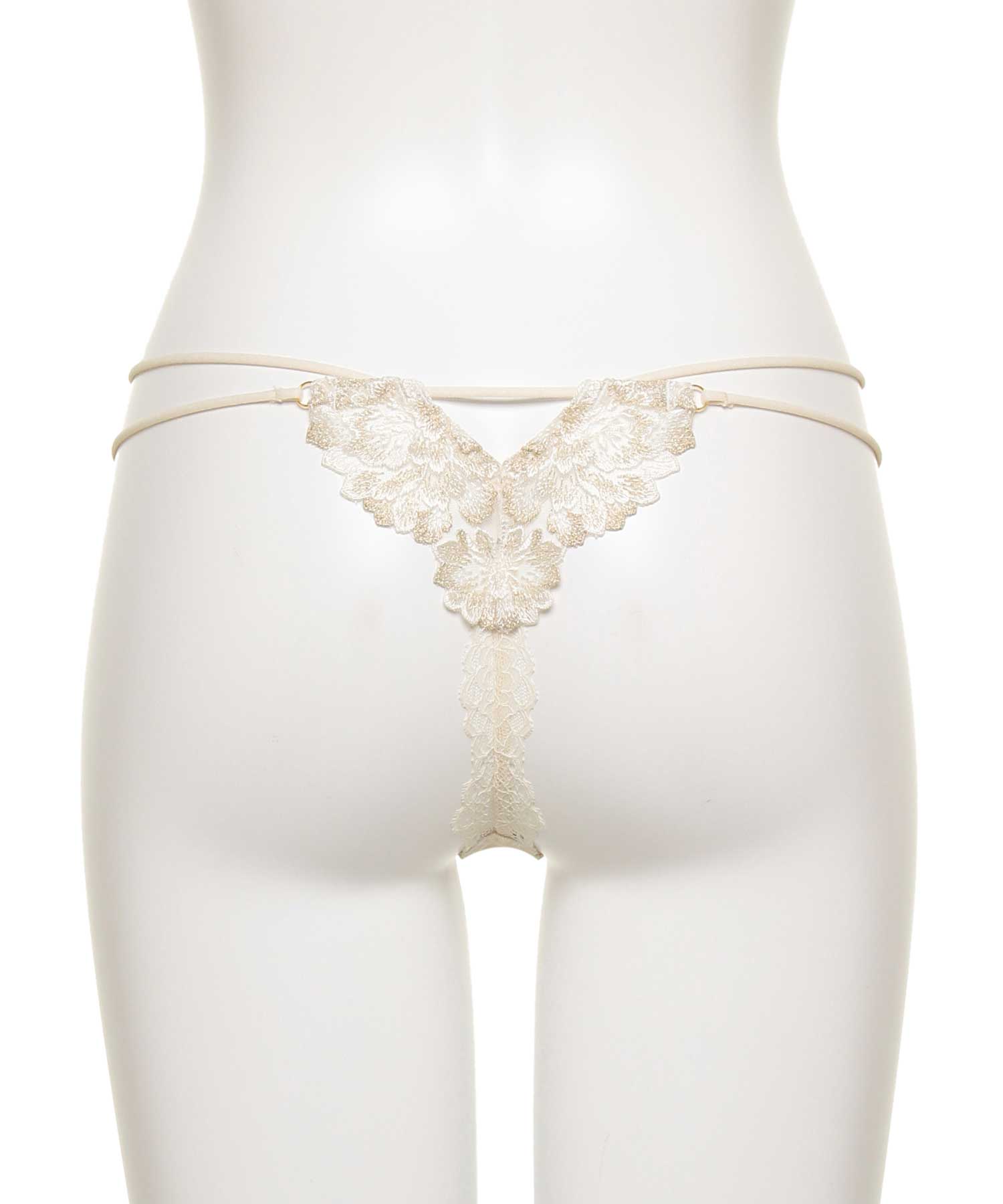 パルフルール エンブロイダリーレース Tバック