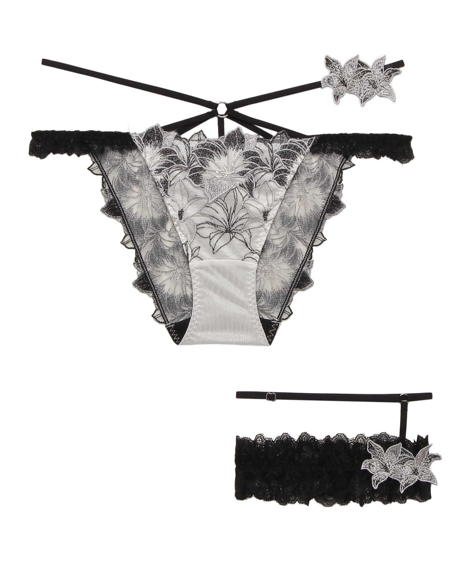 エリザベス ショーツ(キャットガーター付)