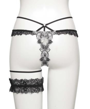 エリザベス Tバック(キャットガーター付)