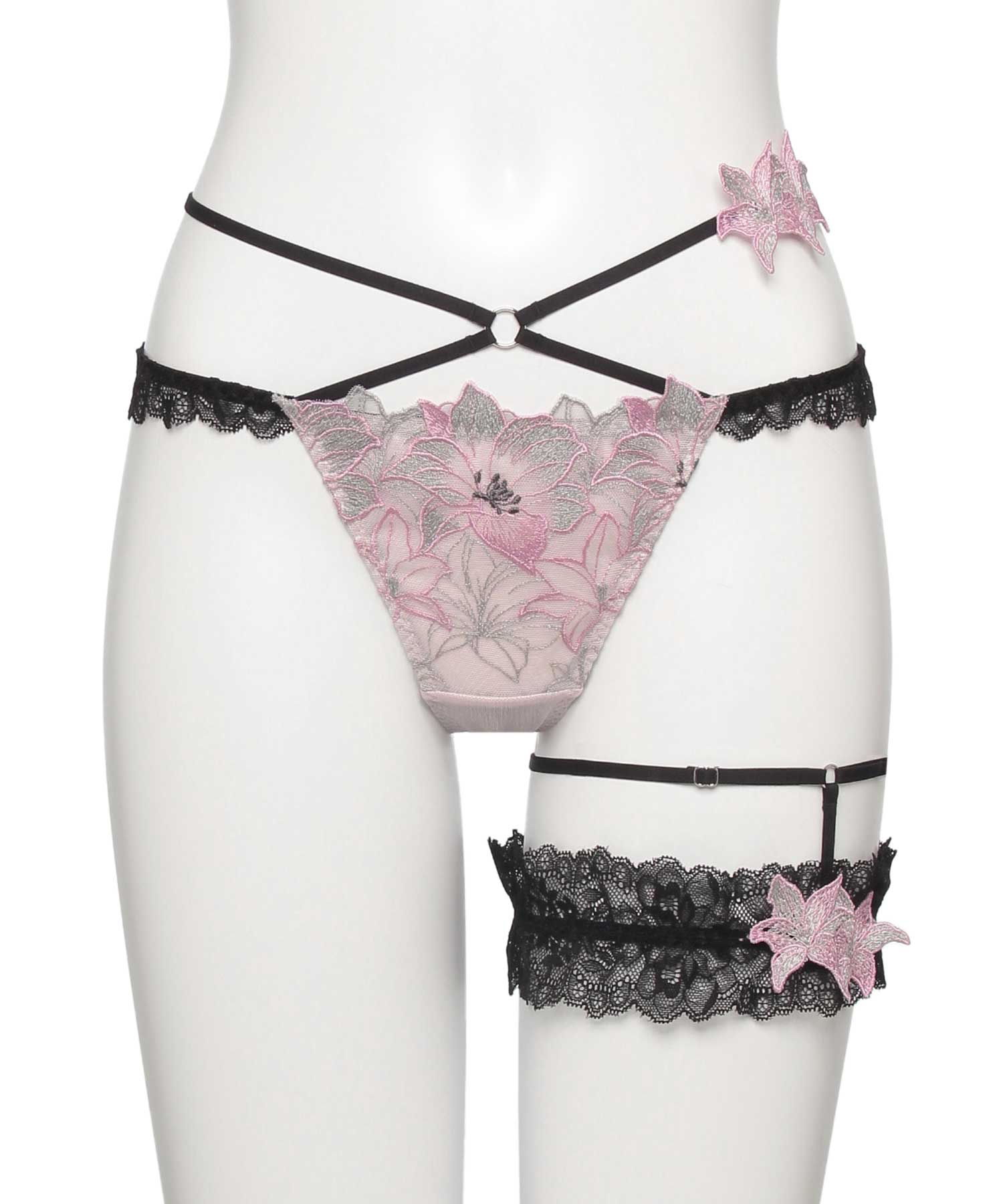 エリザベス Tバック(キャットガーター付)