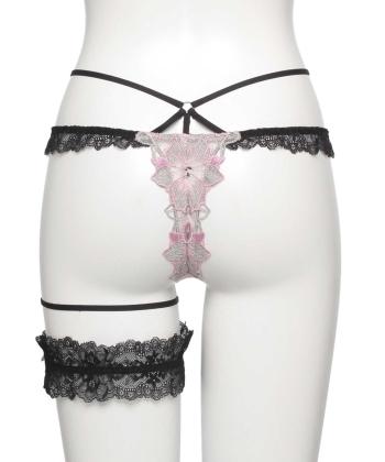 エリザベス Tバック(キャットガーター付)