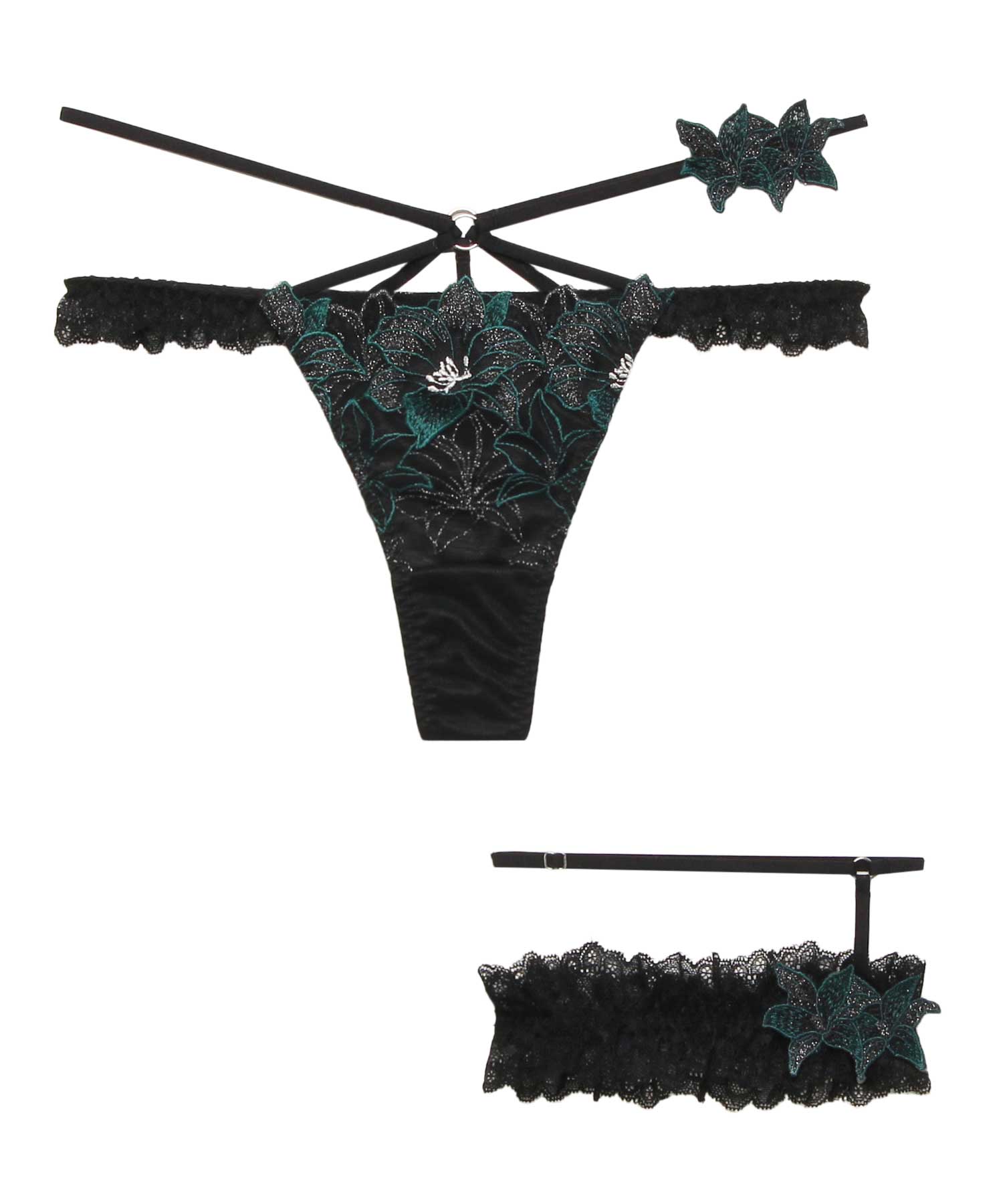 エリザベス Tバック(キャットガーター付)